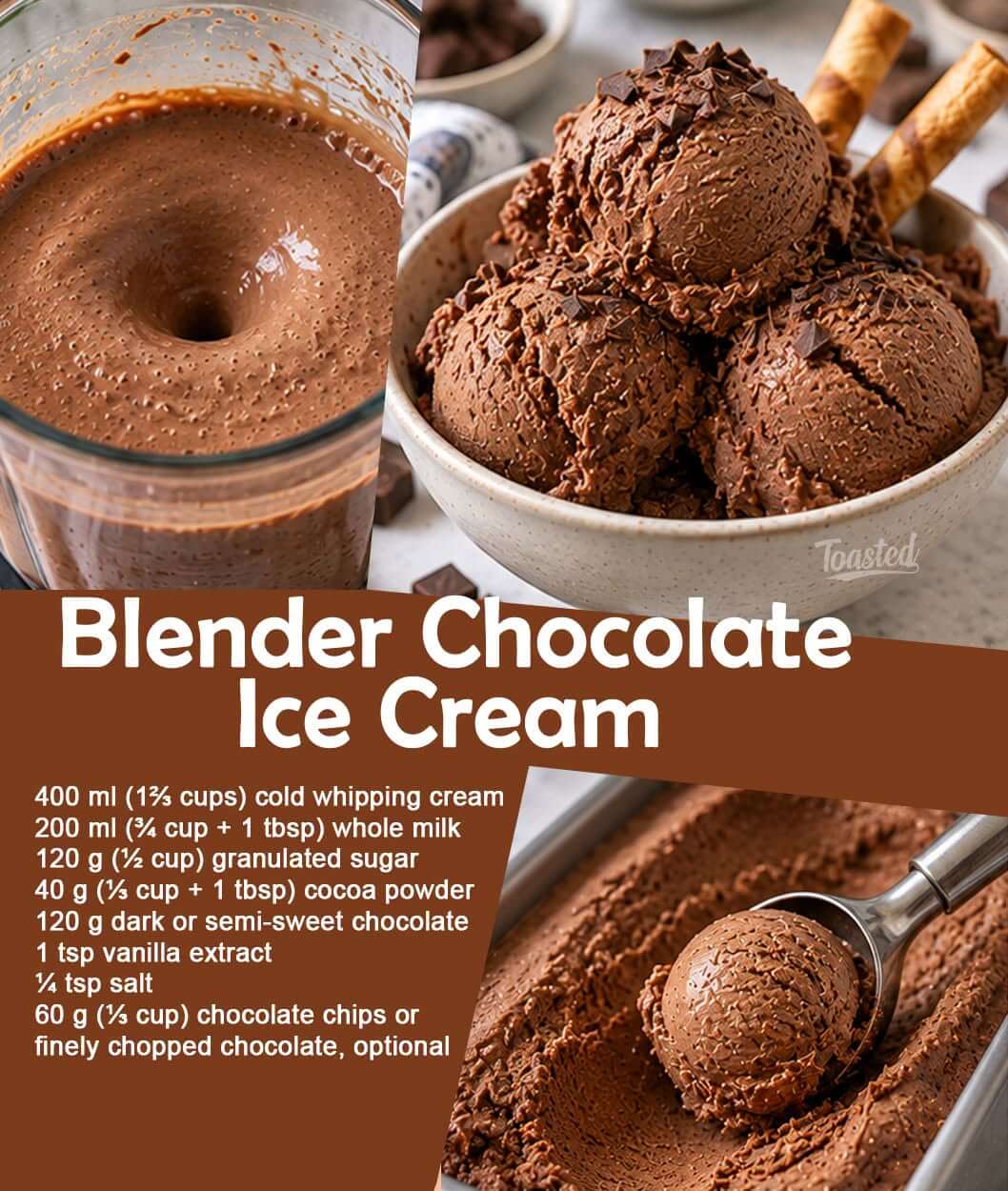 Blender Chocolate Ice Cream