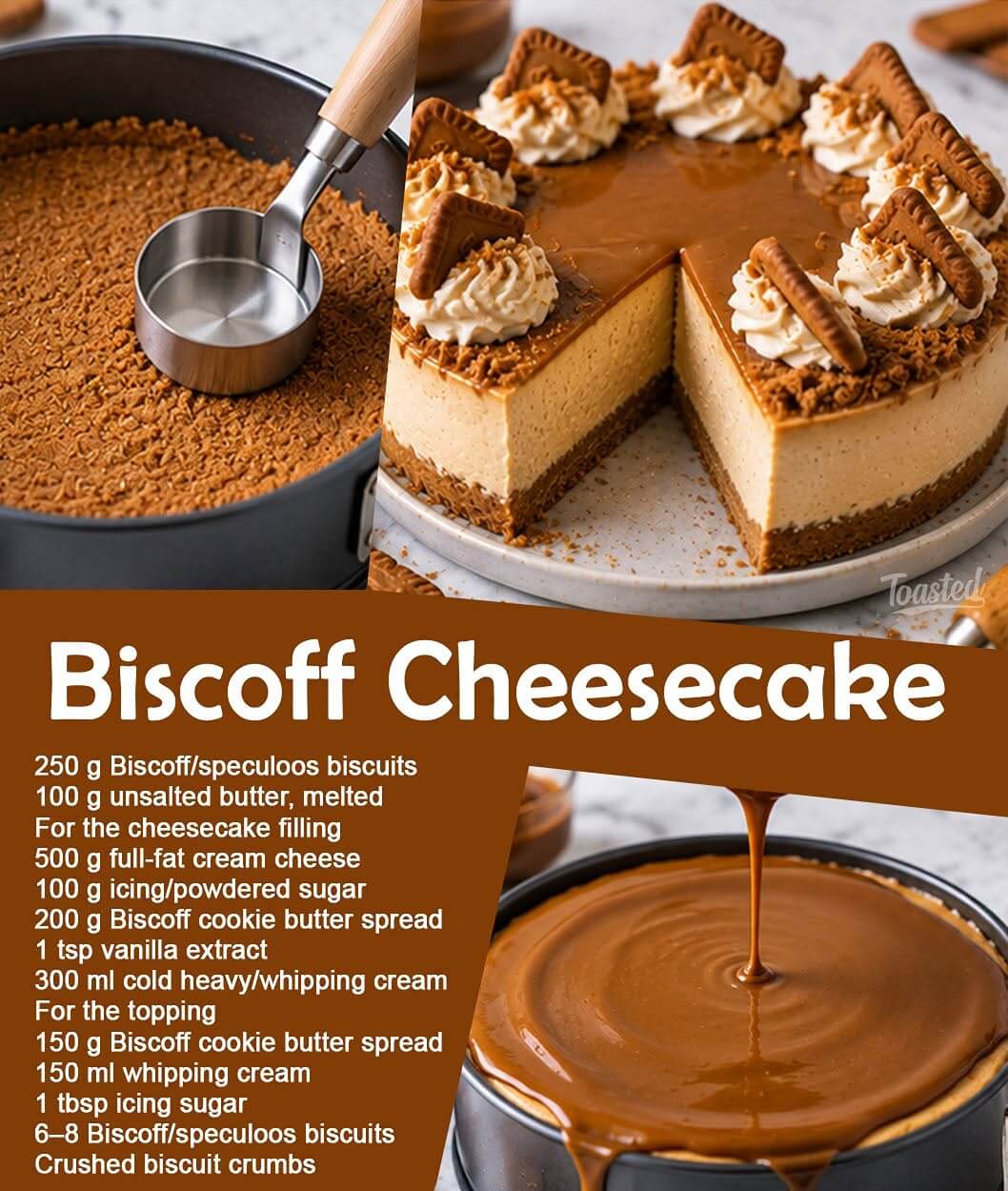 No-Bake Biscoff Cheesecake