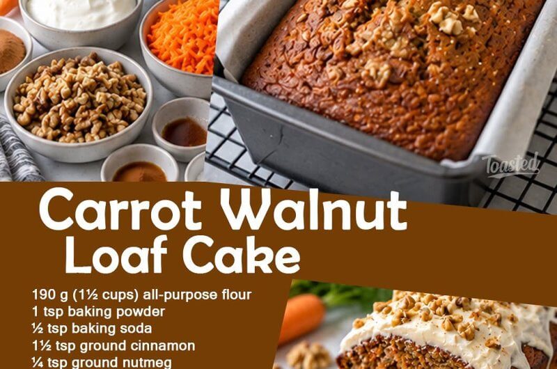 Carrot Walnut Loaf Cake