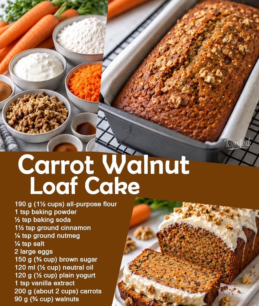 Carrot Walnut Loaf Cake
