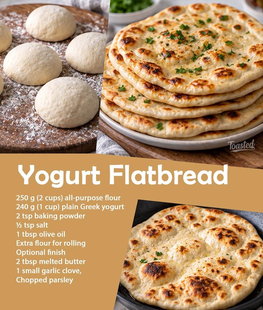 Chewy Yogurt Flatbread