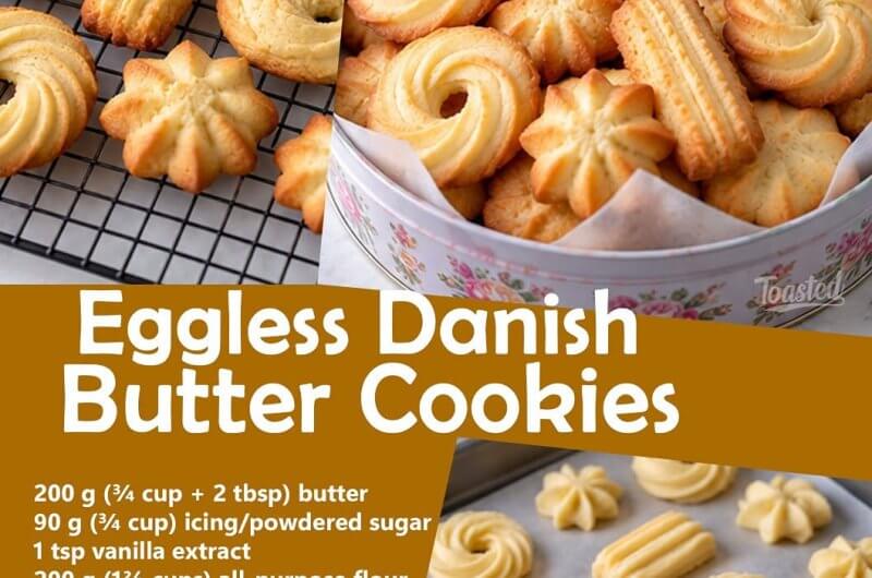 Eggless Danish Butter Cookies