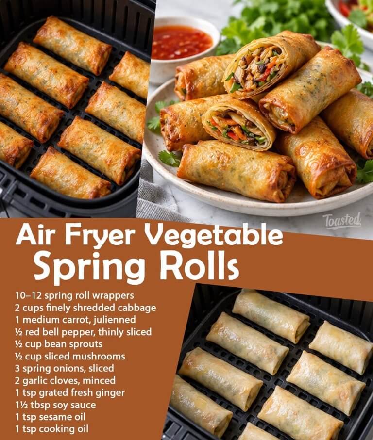 Air Fryer Vegetable Spring Rolls