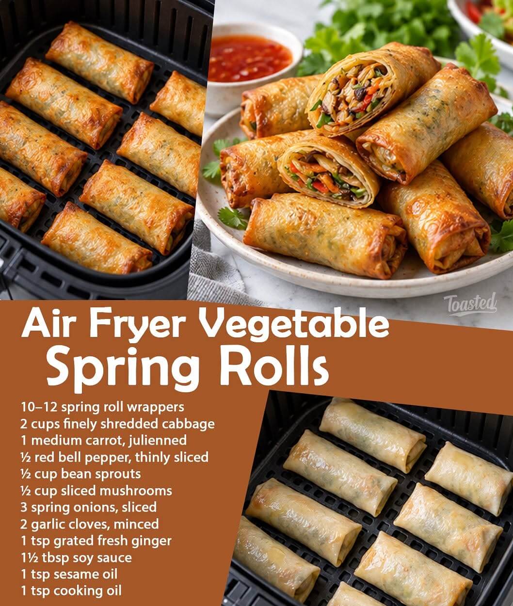 Air Fryer Vegetable Spring Rolls