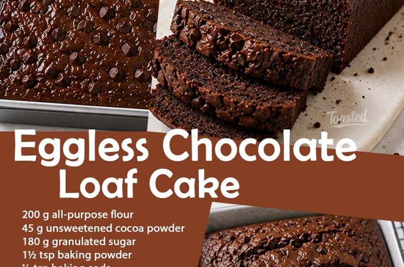 Eggless Chocolate Loaf Cake