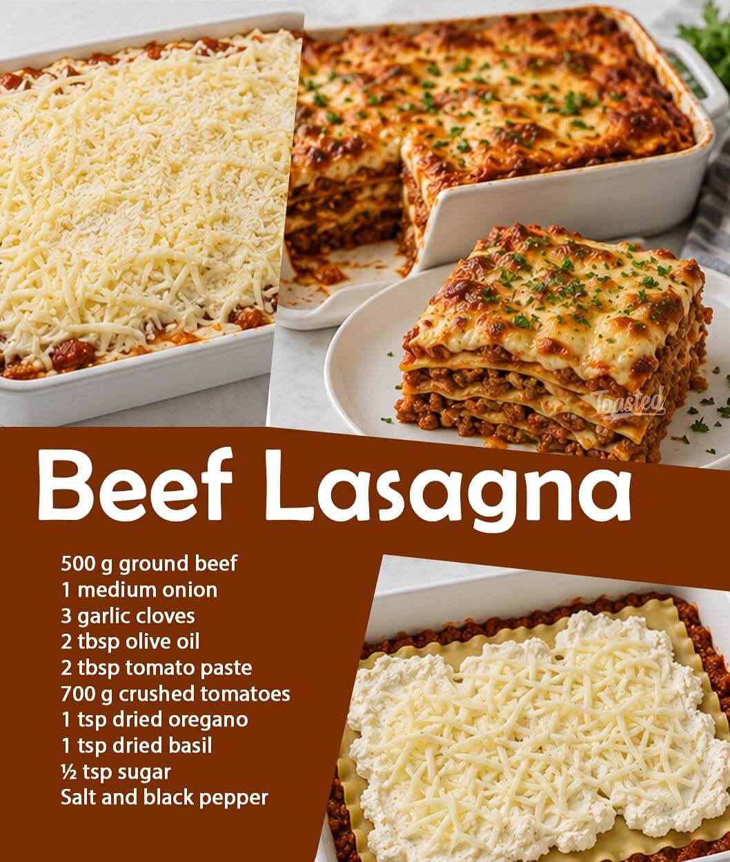 Classic Beef Lasagna