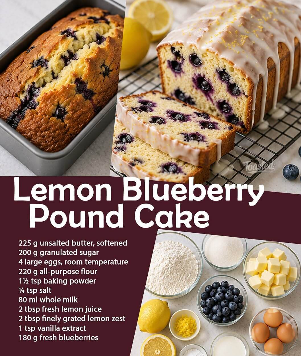 Lemon Blueberry Pound Cake